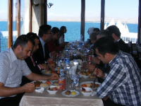 Participants having lunch at the Merit Sahmaran hotel