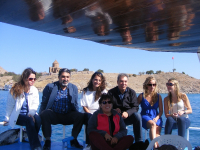 Participants enjoying a boat trip to Akdamar Island